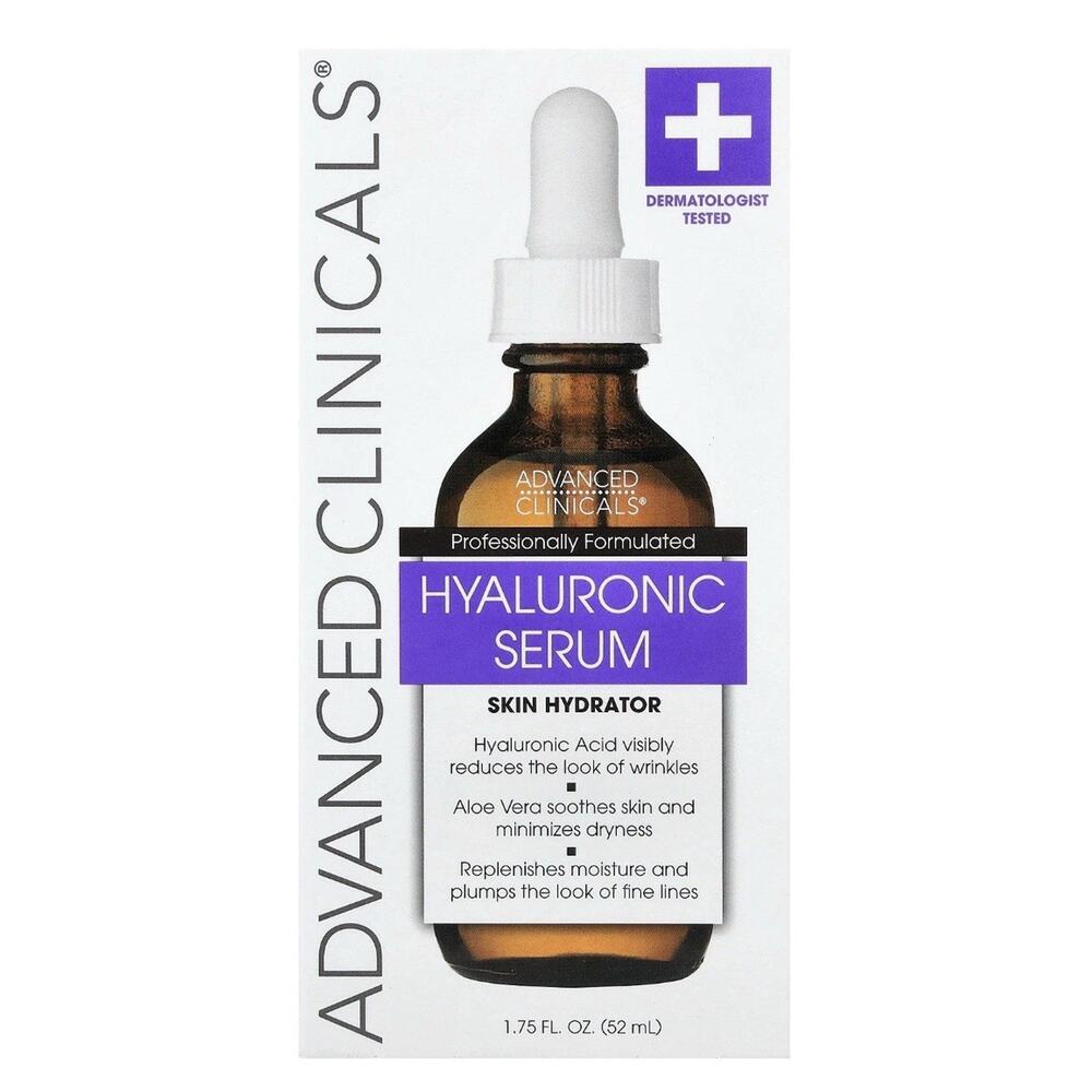 Advanced Clinicals, Hyaluronic Serum, Instant Skin Hydrator, 1.75 fl oz (52 ml)